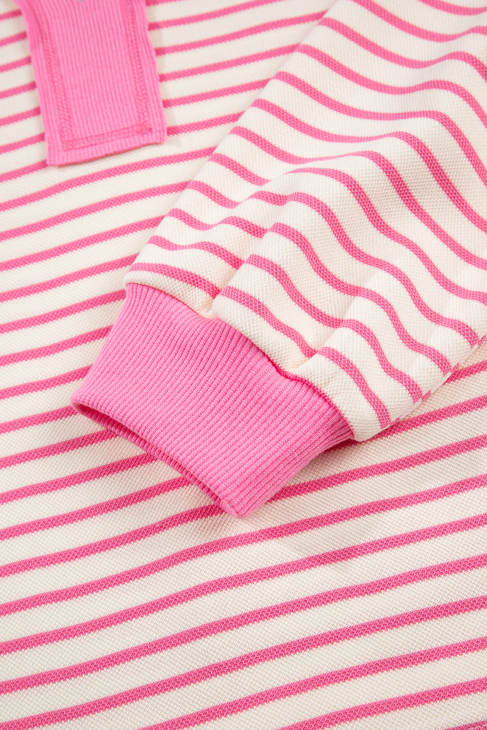 Green Stripe Collared V Neck Drop Shoulder Pullover and Skort 2pcs Outfit