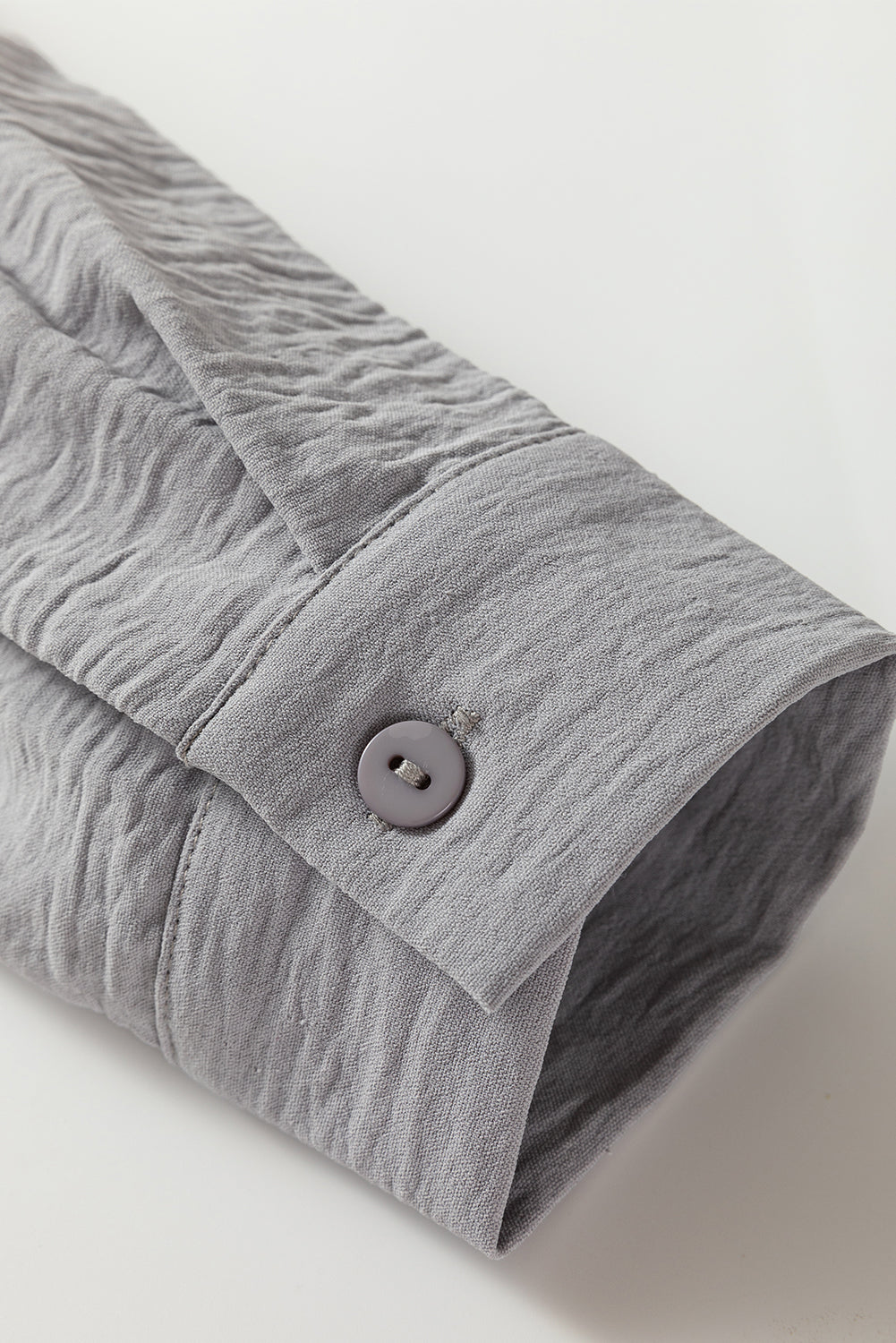 Beige Pure Color Patch Pocket Shirt