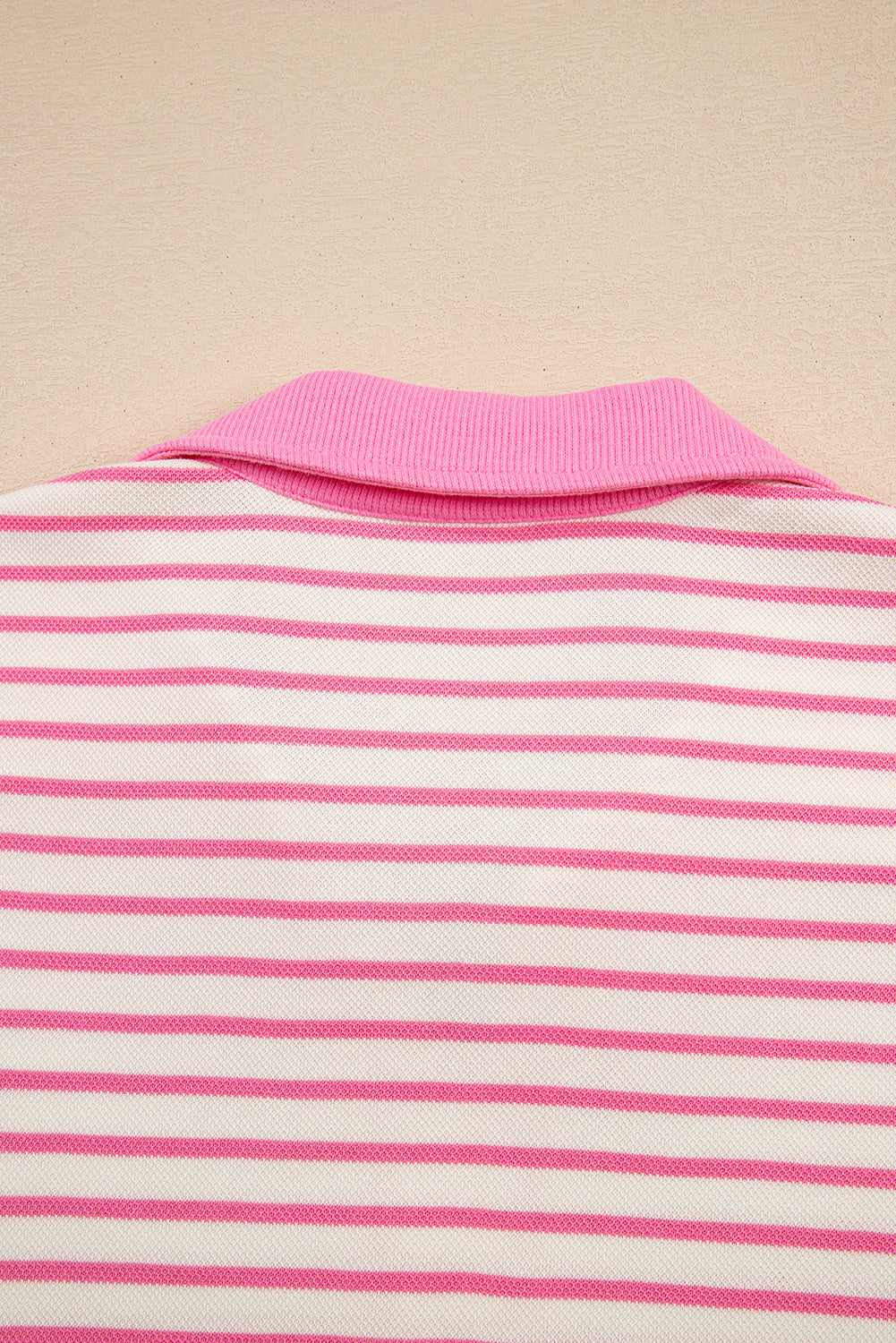 Green Stripe Collared V Neck Drop Shoulder Pullover and Skort 2pcs Outfit