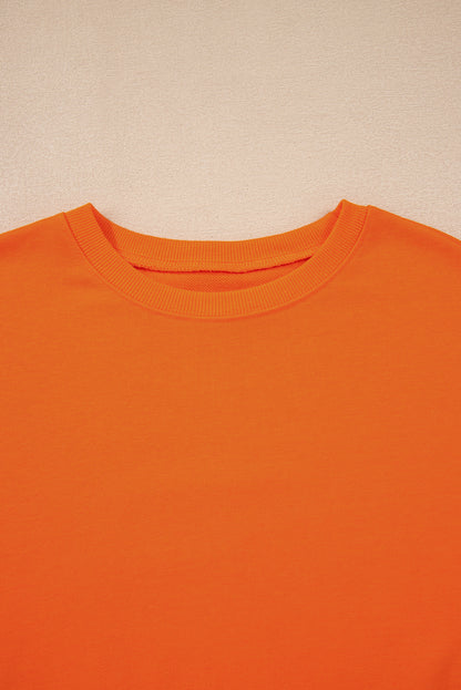 Evergreen Varsity Stripe Detail Drop Shoulder Pullover Mini Skirt Set