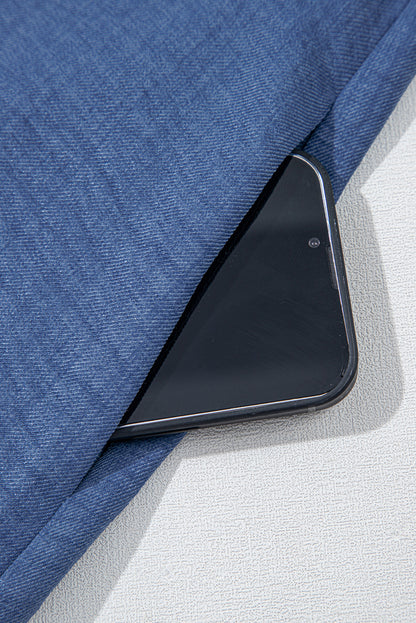 Ashleigh Blue Knot Scoop Back Ruffle Hem Sleeveless Mini Dress