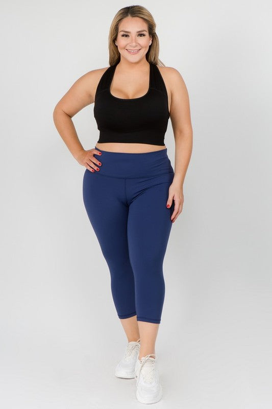 Buttery Soft Capri Activewear  Leggings