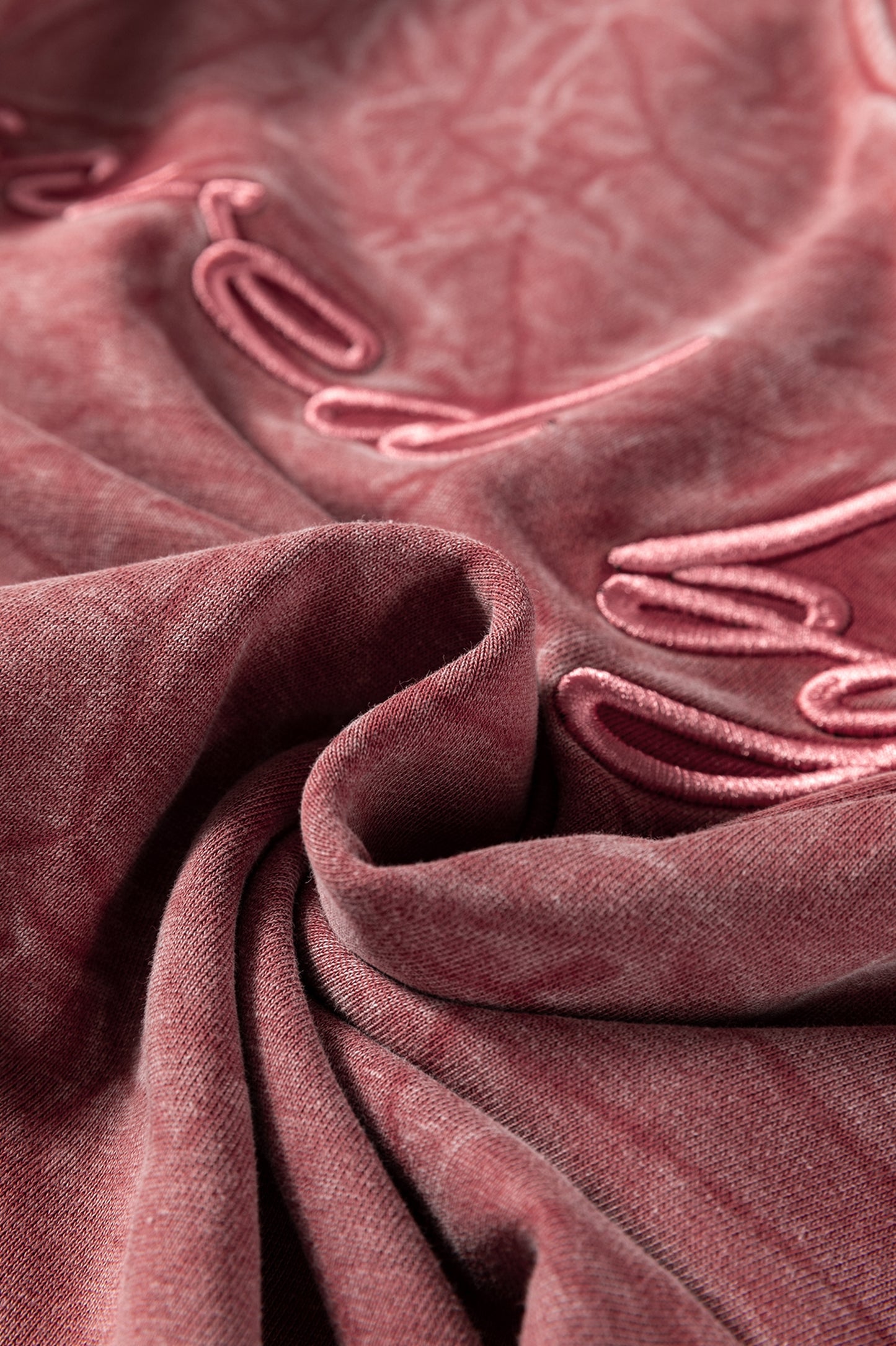 Real Teal saved by grace Letter Embroidery Mineral Wash Loose Sweatshirt