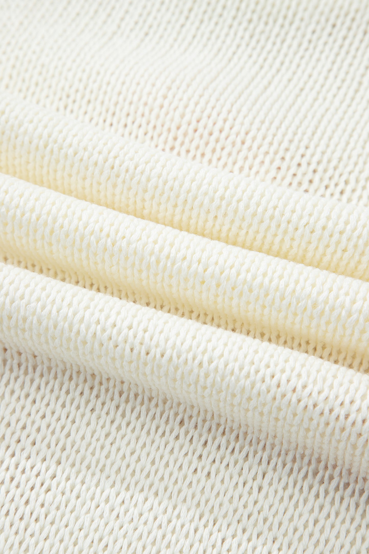 White Short Sleeve Knit Contrast Bow Knot Loose Sweater