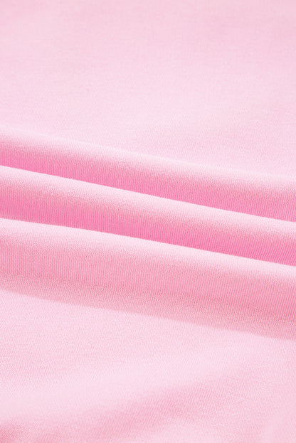 Phalaenopsis Chenille Heart Pattern Casual 2pcs Pants Set