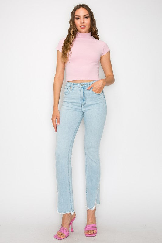 PLUS SIZE - HIGH RISE BOOT CUT JEANS