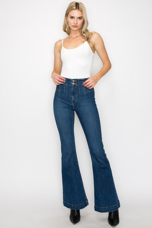 PLUS SIZE - HIGH  RISE MODERN FLARE JEANS