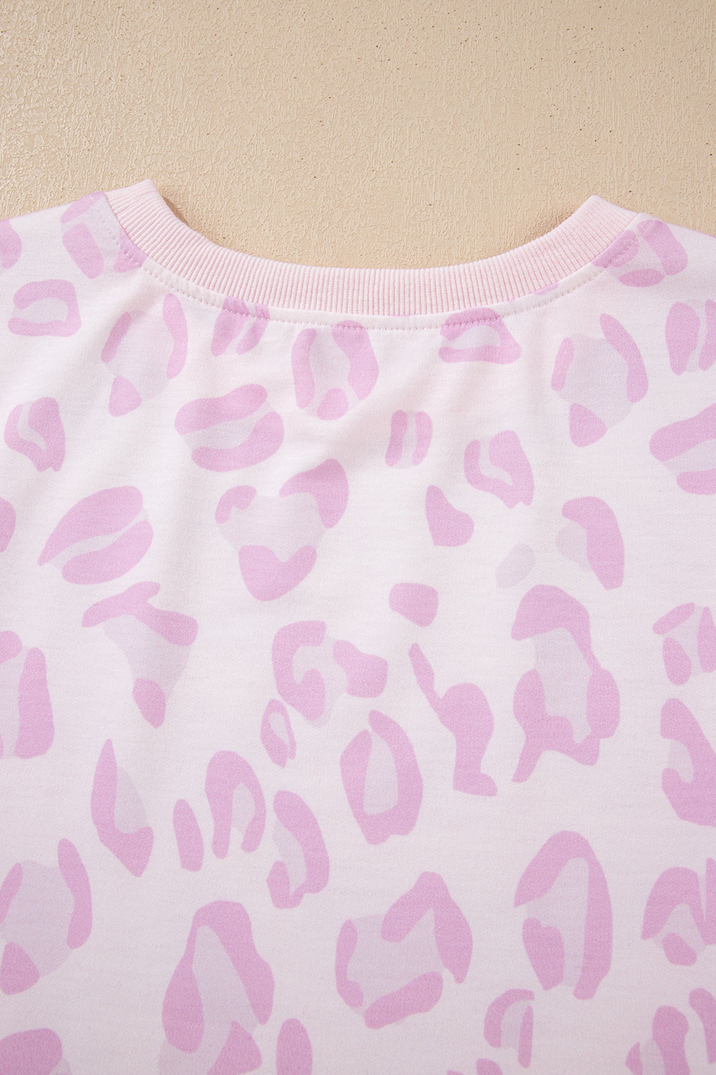 Pink Leopard Two Piece Top and Pants Set