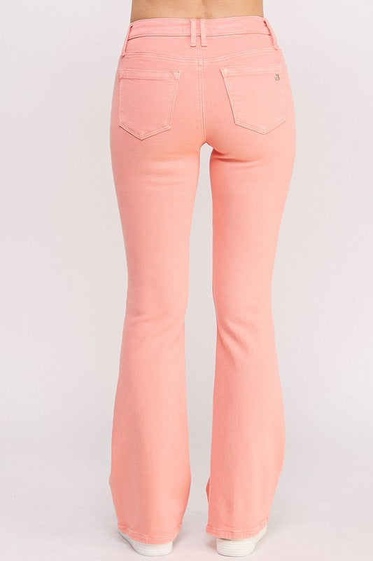 MID RISE COLOR SLIM BOOTCUT WITH STRETCH