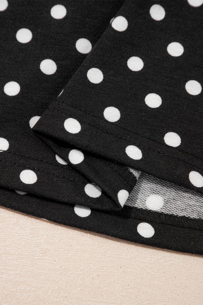 Sachet Pink Polka Dot Drawstring Casual Mini Skort