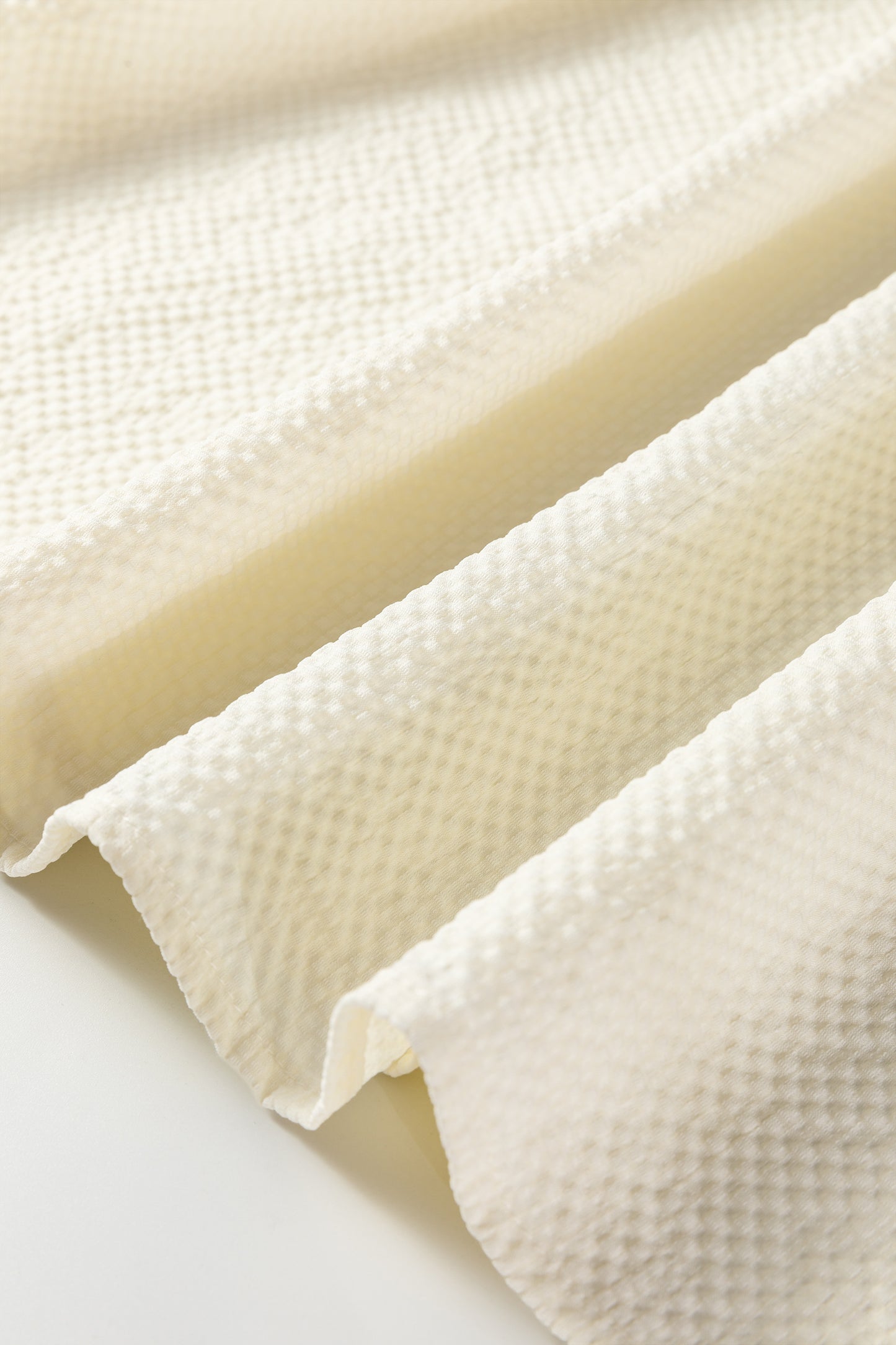 Black Color Block Patchwork Detail V Neck Textured Long Sleeve Blouse