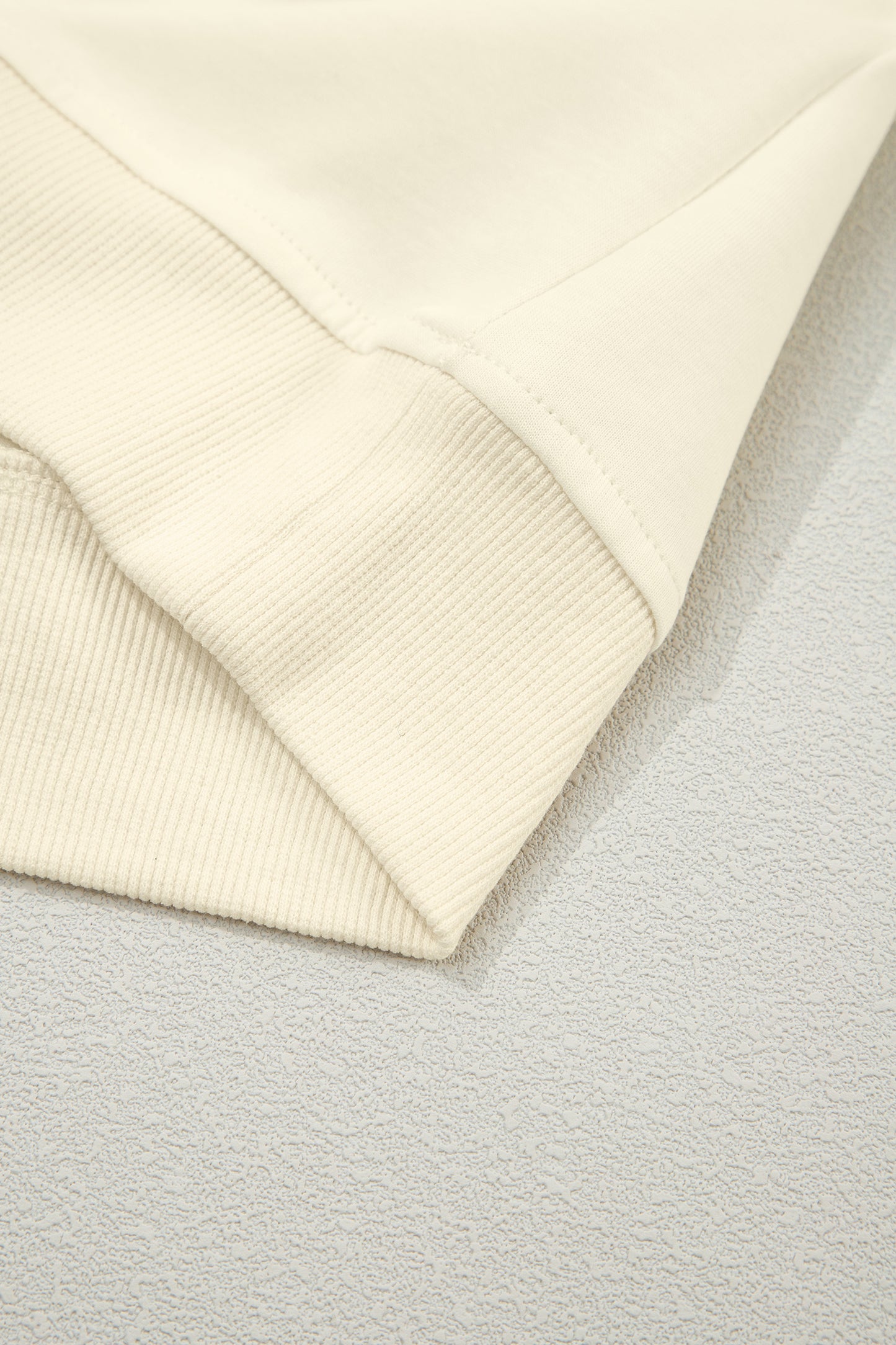 Beige Zipped up Collared Ruffled Short Sleeve Blouse