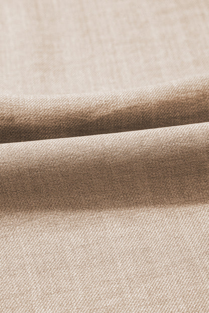 Smoke Gray Knot Scoop Back Ruffle Hem Sleeveless Mini Dress