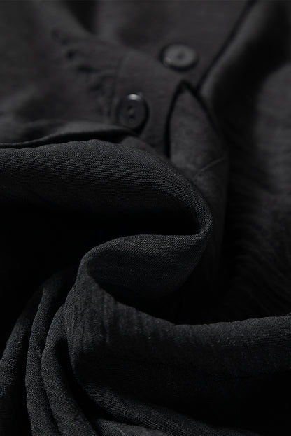 Beige Pure Color Patch Pocket Shirt