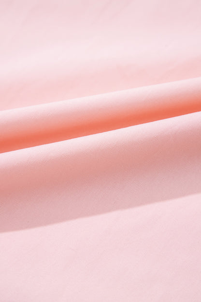 Pink V Neck Flutter Sleeve Smocked Bodice High Waist Ruffle Maxi Dress