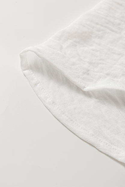 Beige Pure Color Patch Pocket Shirt