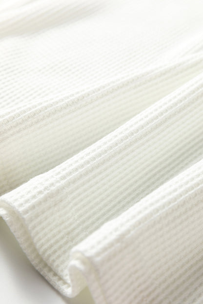 Chestnut Lace Long Sleeve Textured Pullover