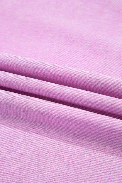 Phalaenopsis 2 Pieces Mineral Wash Cotton Tank Top Lined Split Skirt Set