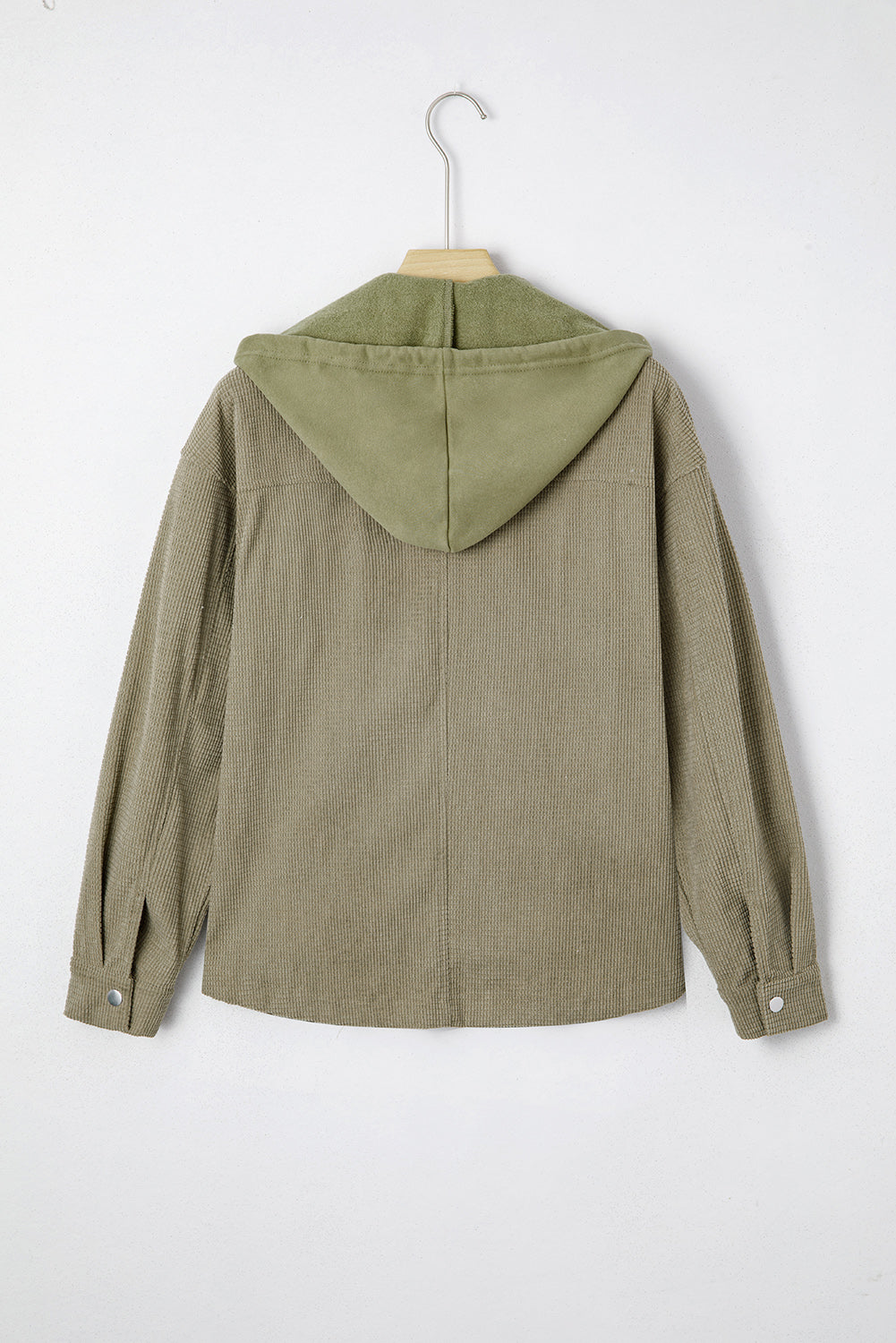 Beige 2 in 1 Thermal Knit Textured Hooded Jacket