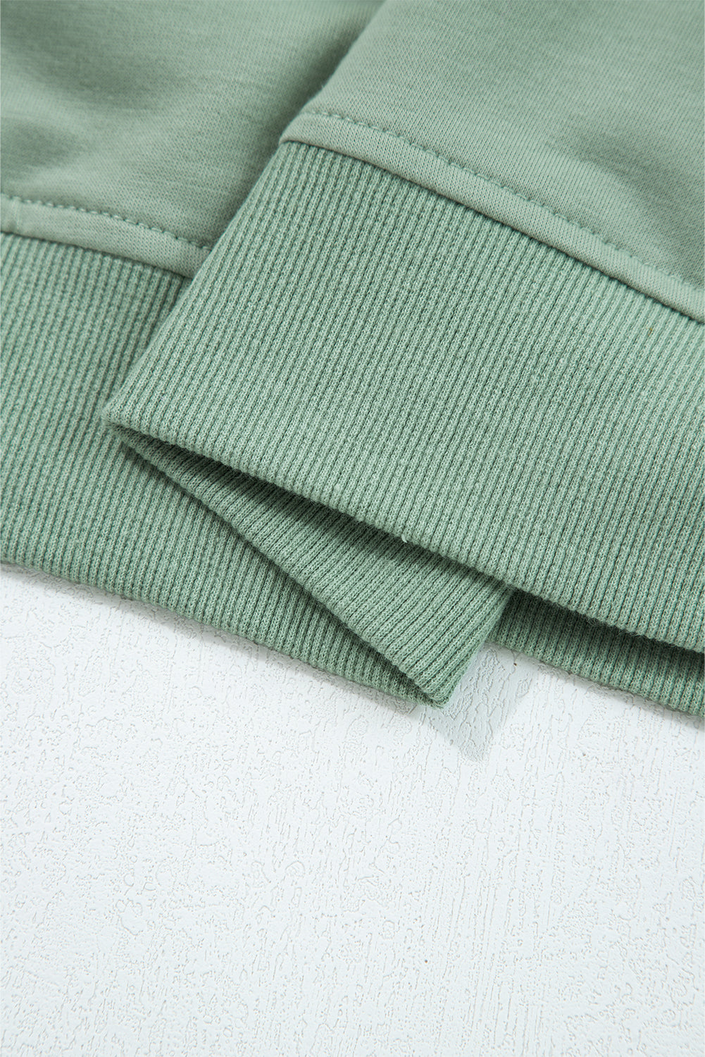 Coffee Raw Edge Flower Patch Drop Shoulder Casual Top