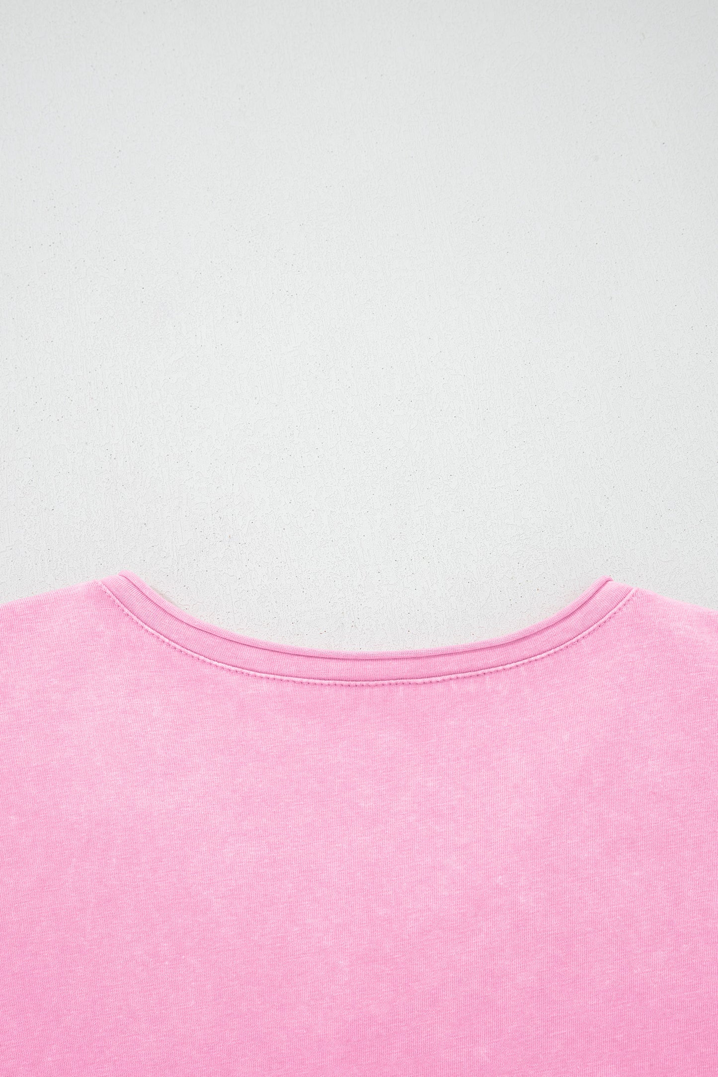 Sachet Pink Cotton Mineral Wash T Shirt
