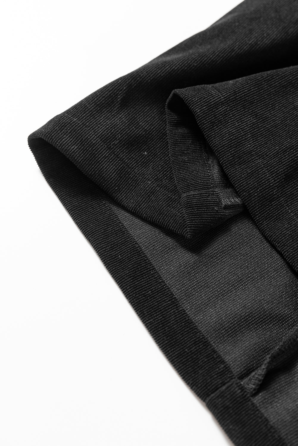 Vineyard Green Corduroy Half Button Collared Long Sleeve Mini Dress