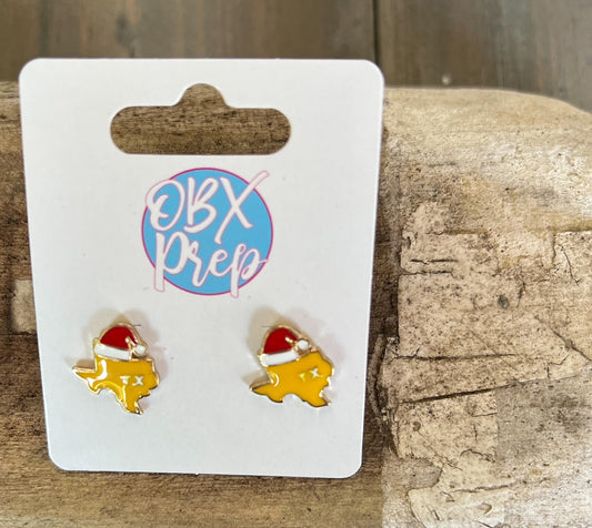 Texas Christmas Stud Earrings - OBX Prep