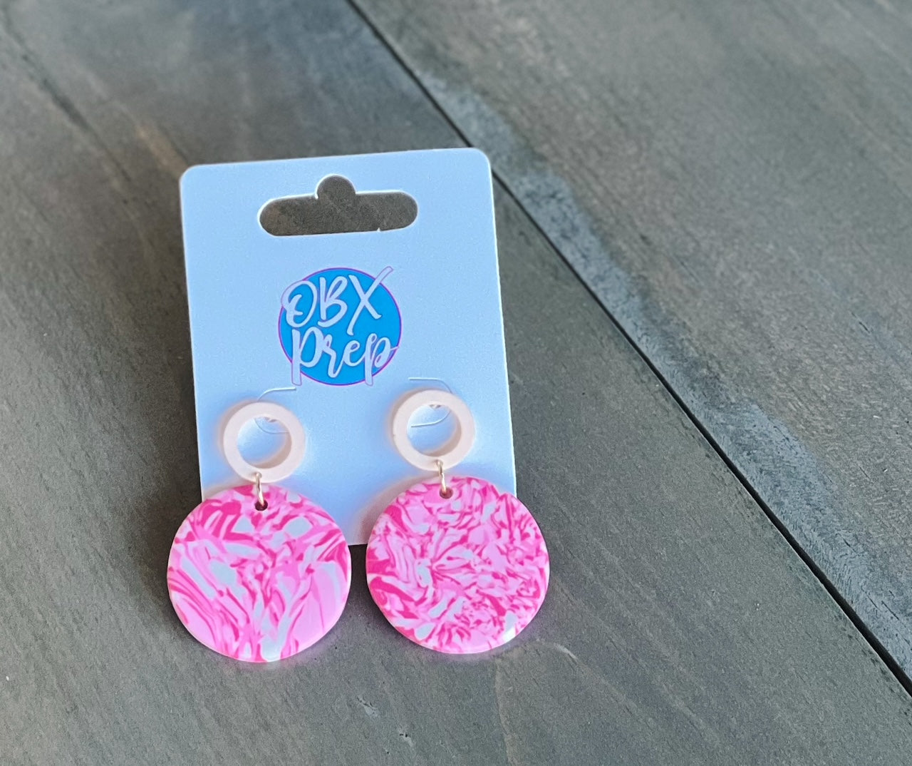 Lilly Spring Polymer Clay Drop Earrings- Restocking - OBX Prep