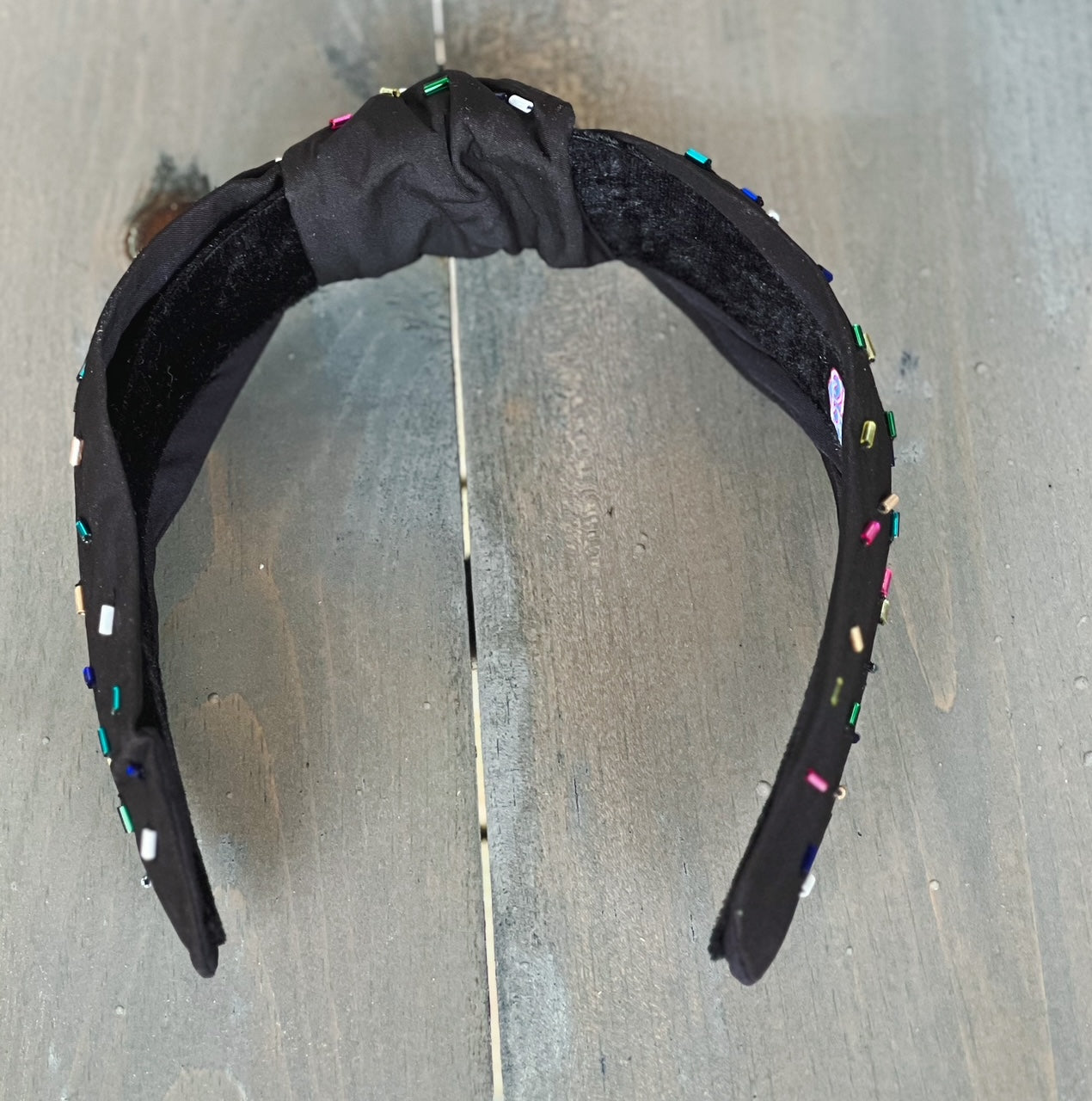 Confetti Beaded Top Knot Headband - OBX Prep