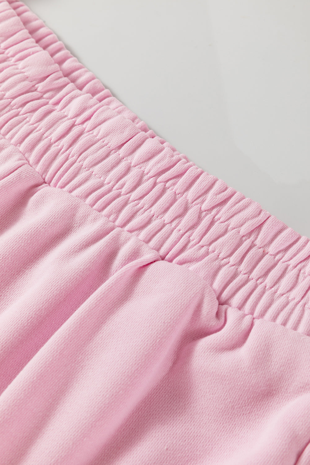 Phalaenopsis Chenille Heart Pattern Casual 2pcs Pants Set