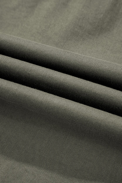 Green Bay Ruffled Patchwork Denim Jacket Vest