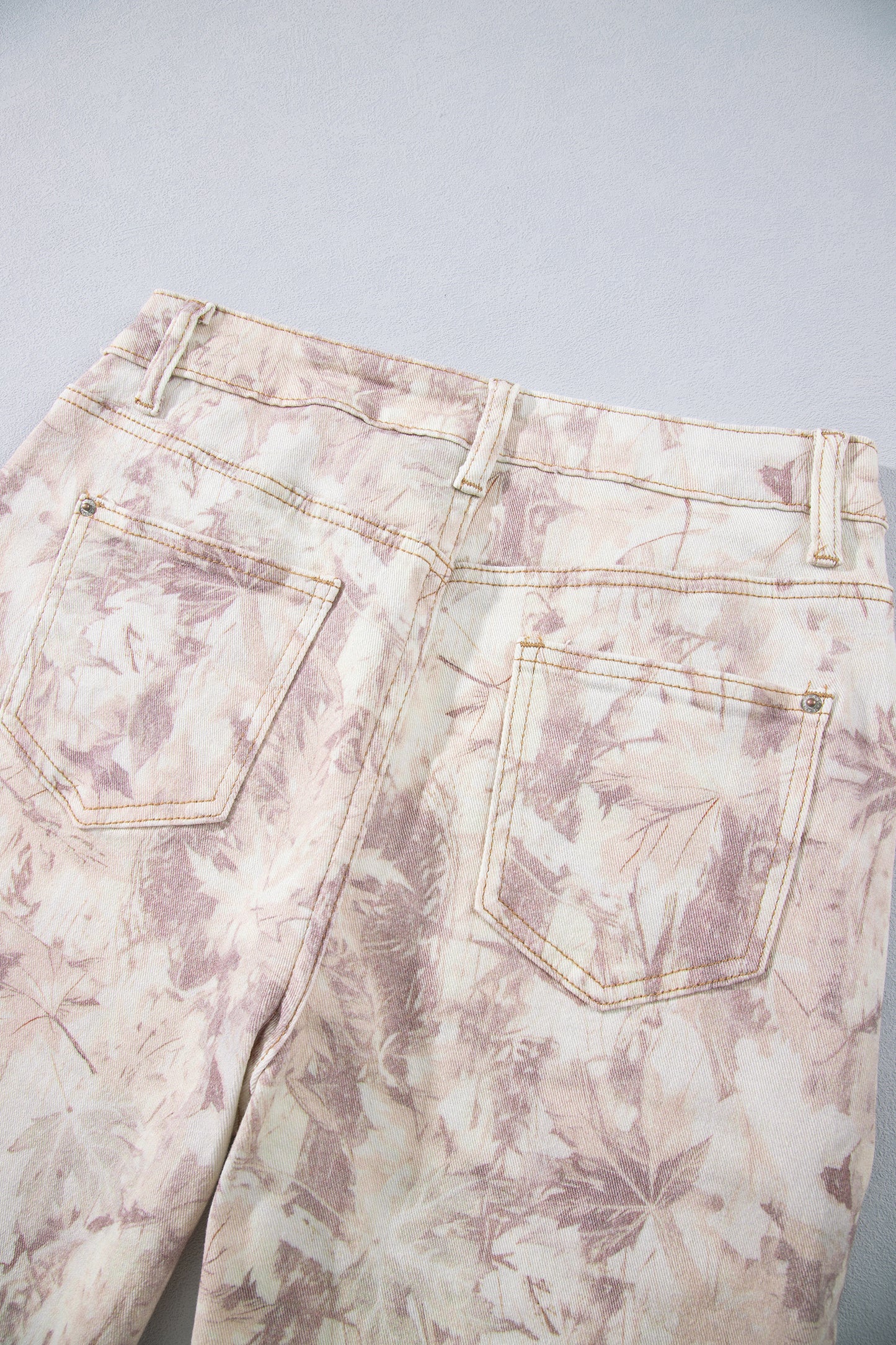 Khaki Woodland Camo Tummy Control Denim Wide Leg Jeans
