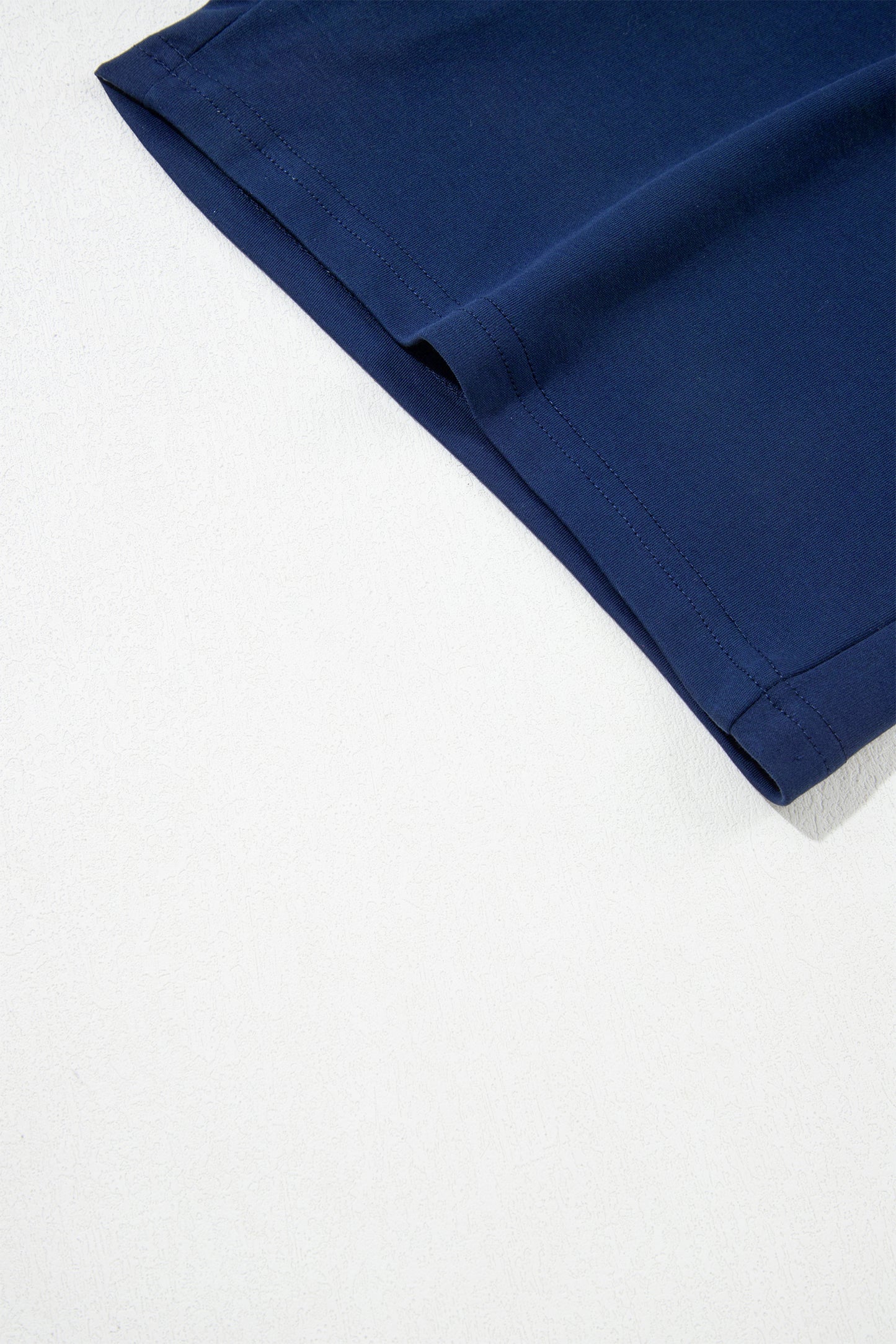 Dirty blue Contrast Trim U Neck Sleeveless Mini Dress