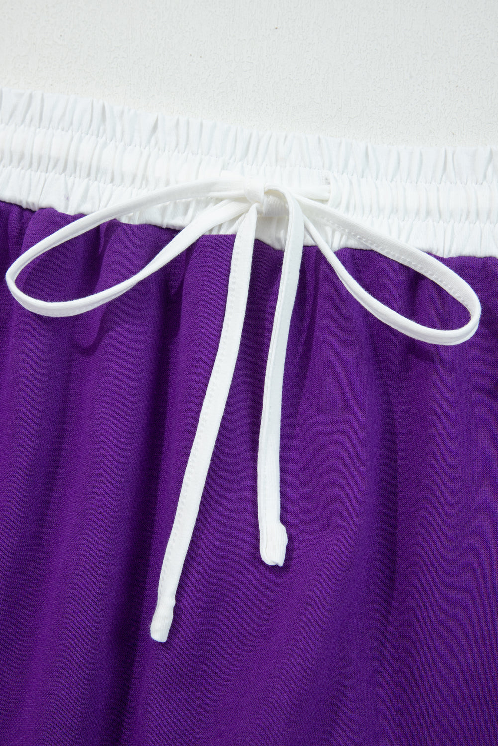 Evergreen Varsity Stripe Detail Drop Shoulder Pullover Mini Skirt Set